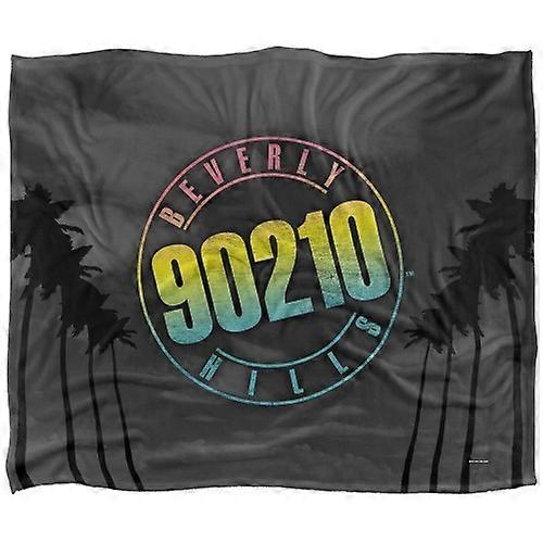 90210 Beverly Hills Silky Palm Tree Supersoft Blanket