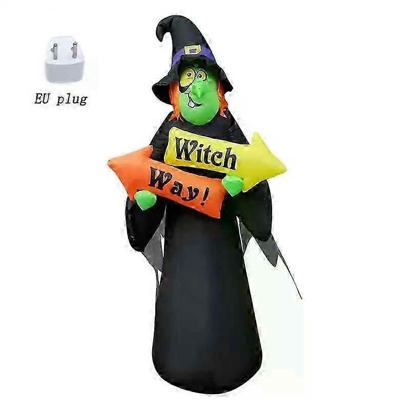Scary Black Ghost With Led Light 3 Leds Outdoor Garden Party Accessory Large Inflatable Ghosts Durable Polyester Reusable