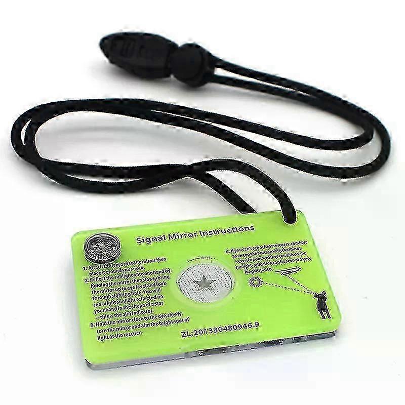 New Multifunctional Signal Mirror With Compass Outdoor Survival Survivor Mirror Mountaineering Emergency Tool