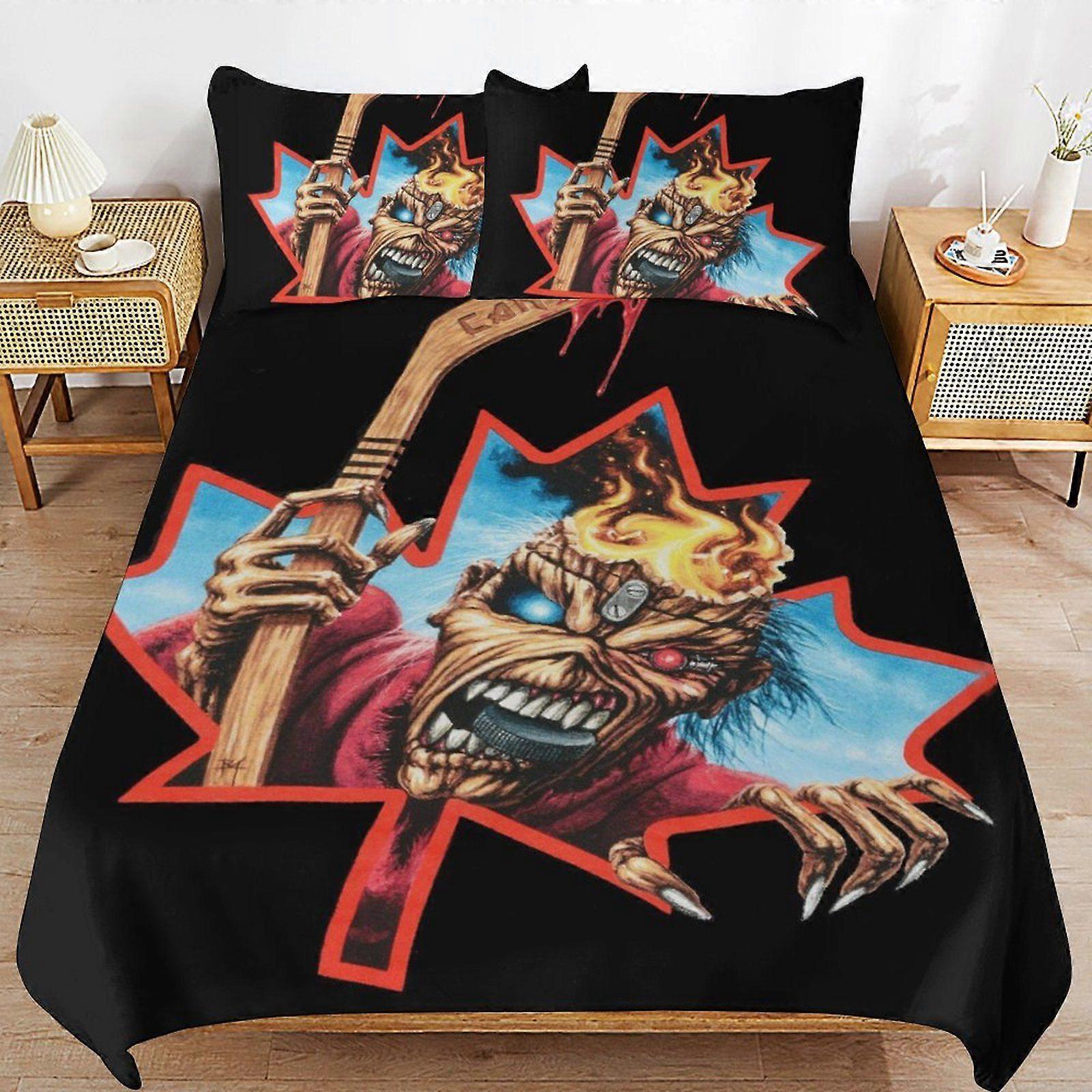 w552 Iron Maiden Luxury Handling Daily Rest Machine Friendly Touch Durable Zip Duvet Cover Sets Performance u552