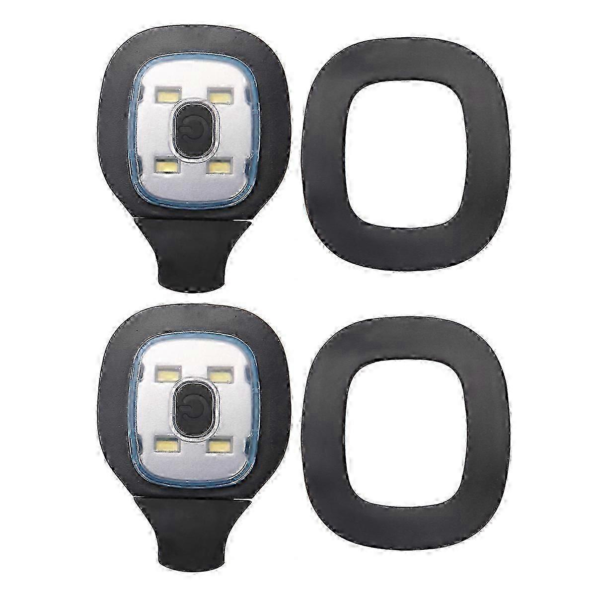 2Pcs USB Rechargeable Light for LED Beanie Hat,Replaceable Headlamp Cap DIY Hat Light for Men and Wo