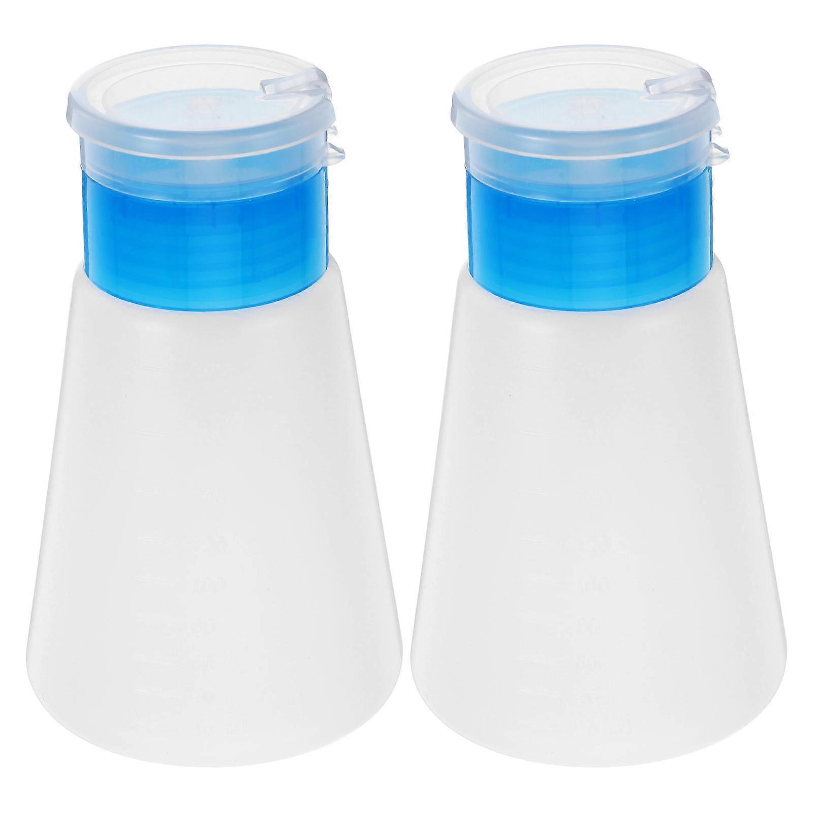 Makeup Container Pump-Bottles for Storage Use 4Pcs Transparent Press Bottles