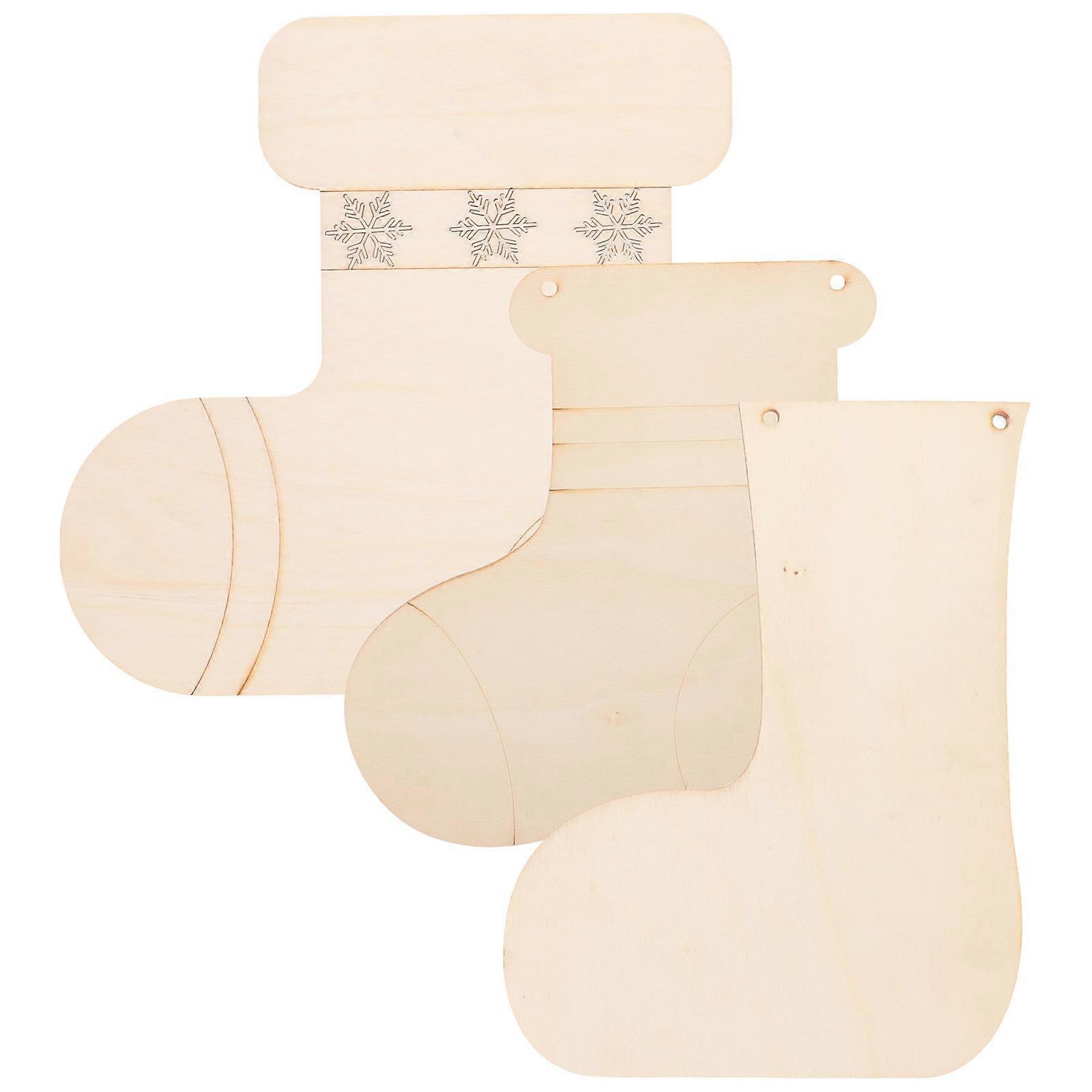 Creative Wooden Sock Embellishments 9 Pcs For Craft Enthusiasts Suitable For Holiday Decor Use In Various Occasions