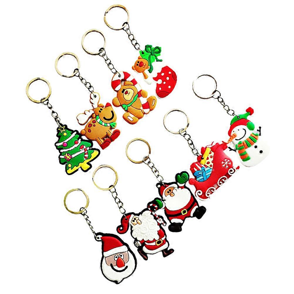 Cartoon Keychain 108 Pcs Christmas Themed Gift For Kids PVC Soft Glue Material Ideal For Festivals