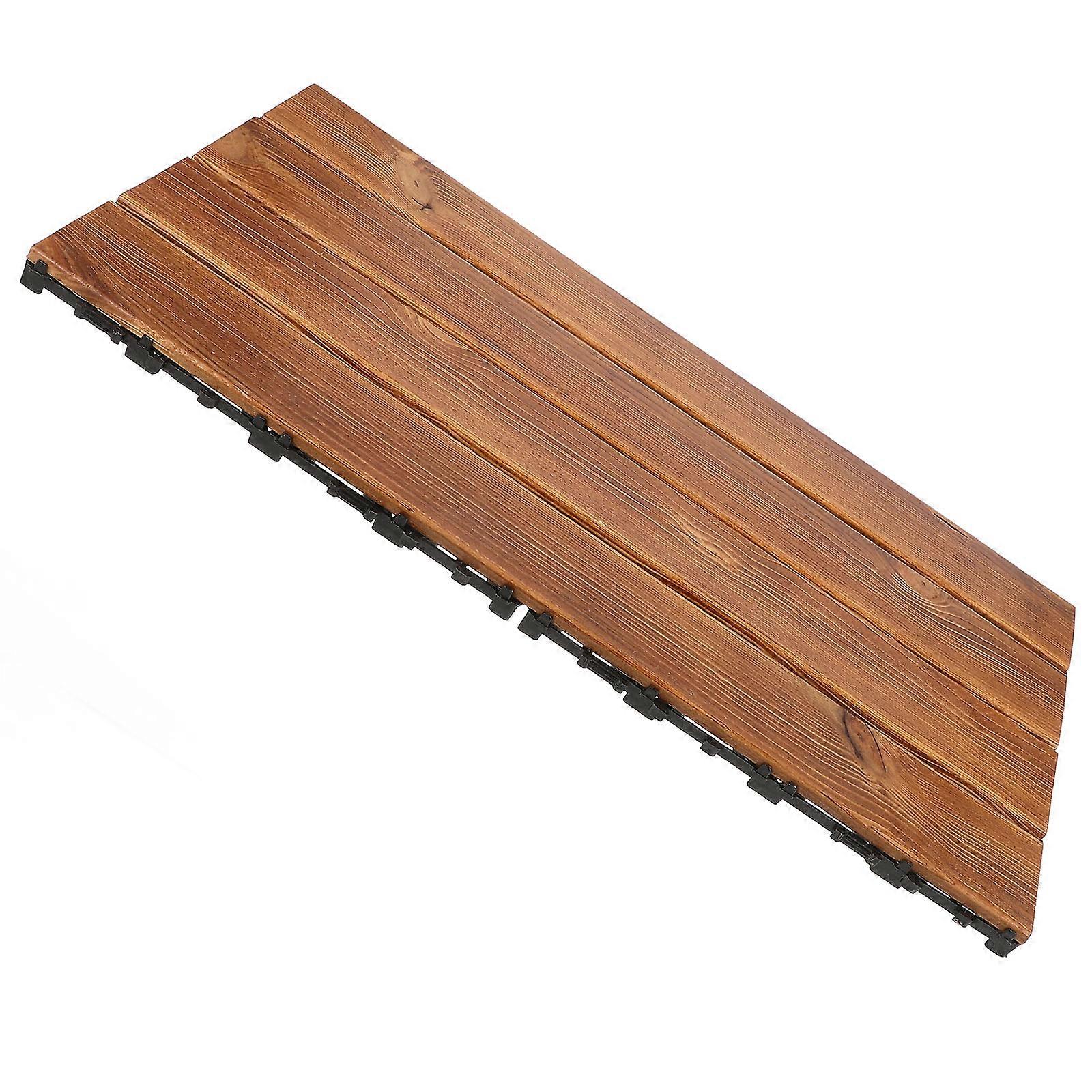 Interlocking Wooden Flooring Tiles For Balcony And Garden Outdoor Spaces Multi Durable 1Pcs