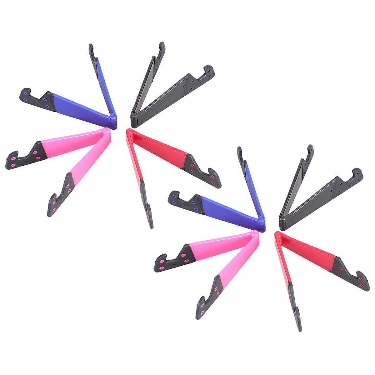 Desk Cell Phone Stand V Shape Foldable Portable Swivel Hinge Using in Coffee Shop 8Pcs