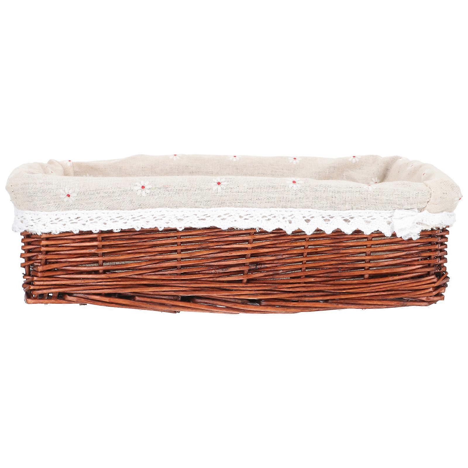 Woven Basket Household Fruit Storage Bin for Kitchen 1 Piece Container Basket