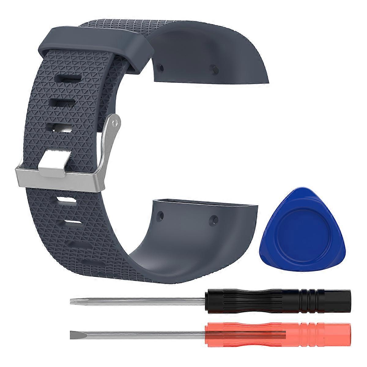 Wristband for Replacement Strap for Wearing Use 2Pcs Grey
