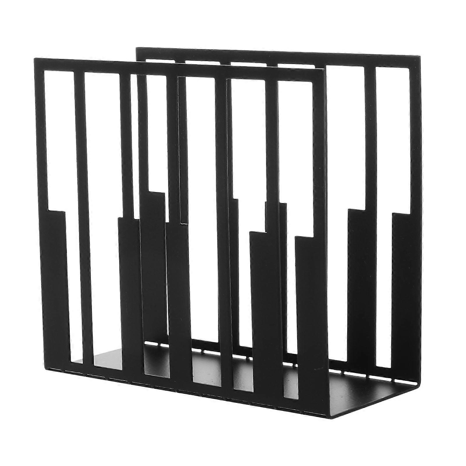 Iron Napkin Holder 4Pcs Vertical Design For Cafe And Home Easy To Use Paper Napkin Stand Keeps Clean