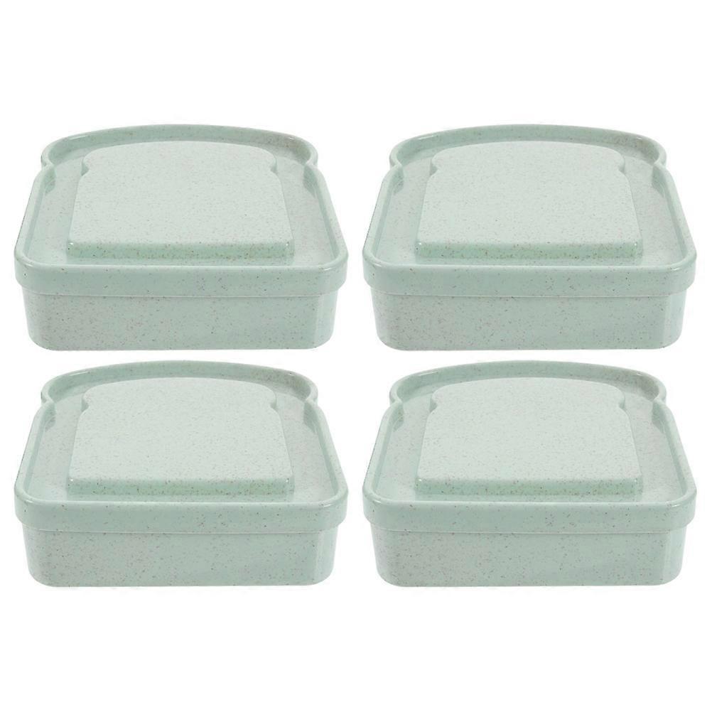 Sandwich Containers Airtight Storage Box for Bread Keeping 4Pcs