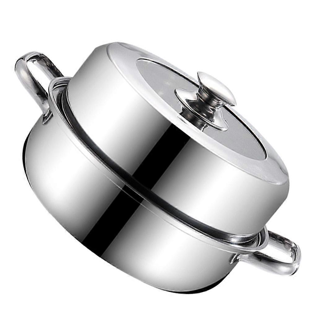 Stainless Steel Steamer Inner Pot Multifunctional Pot Hot Pot Silver 28cm Rustproof 1Set
