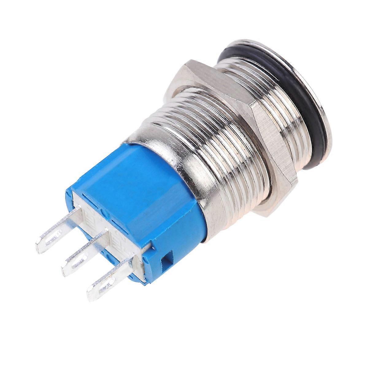 Metal Button Switch Stainless Steel Push Button Self Lock for Industrial Use