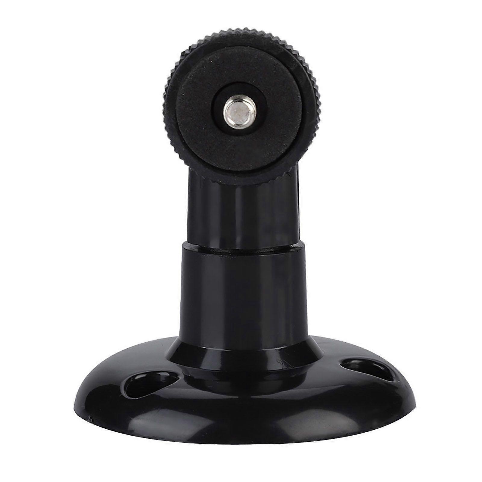 Surveillance CCTV Camera Stand Wall Mount Bracket  Rotatable Mini Camera Support Stand Black