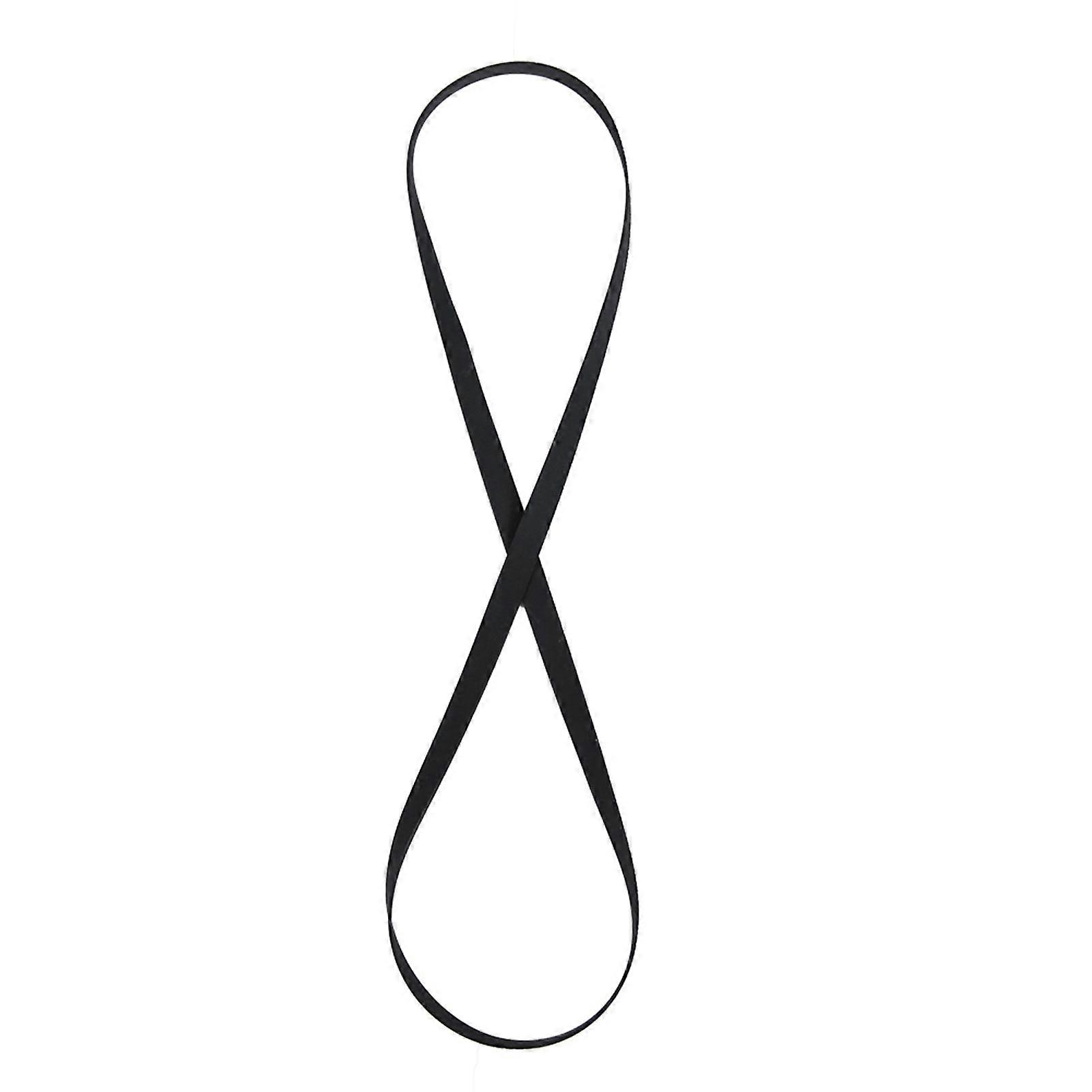 Black Rubber Record Player Belt with Good Elasticity Phonograph Turntable Belt (200mm)