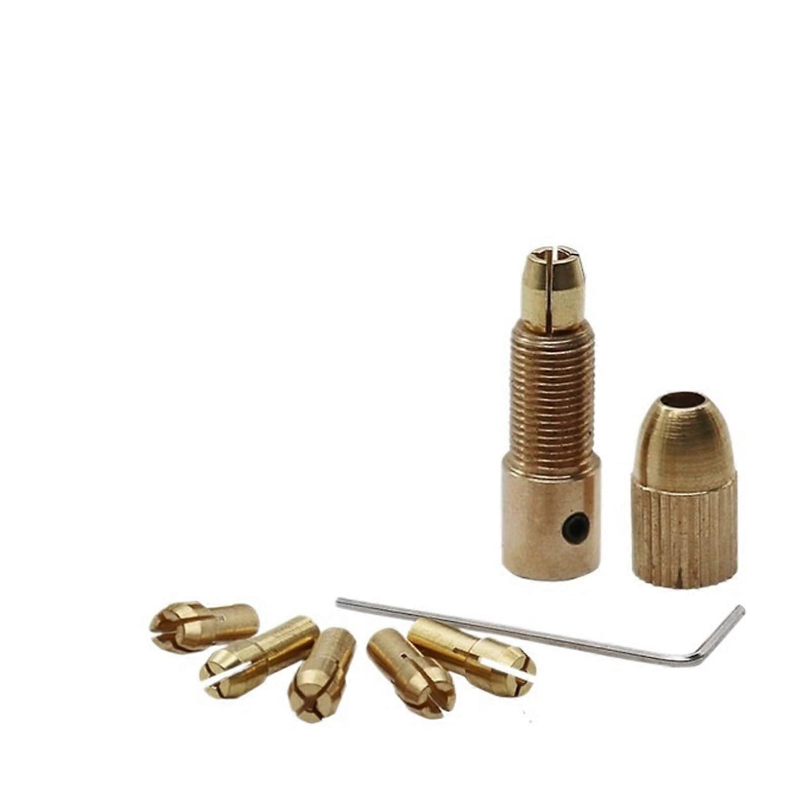 7pcs 0.53mm Drill Chuck Collets Set For Mini Tools Quick Chuck 5.05mm Shank