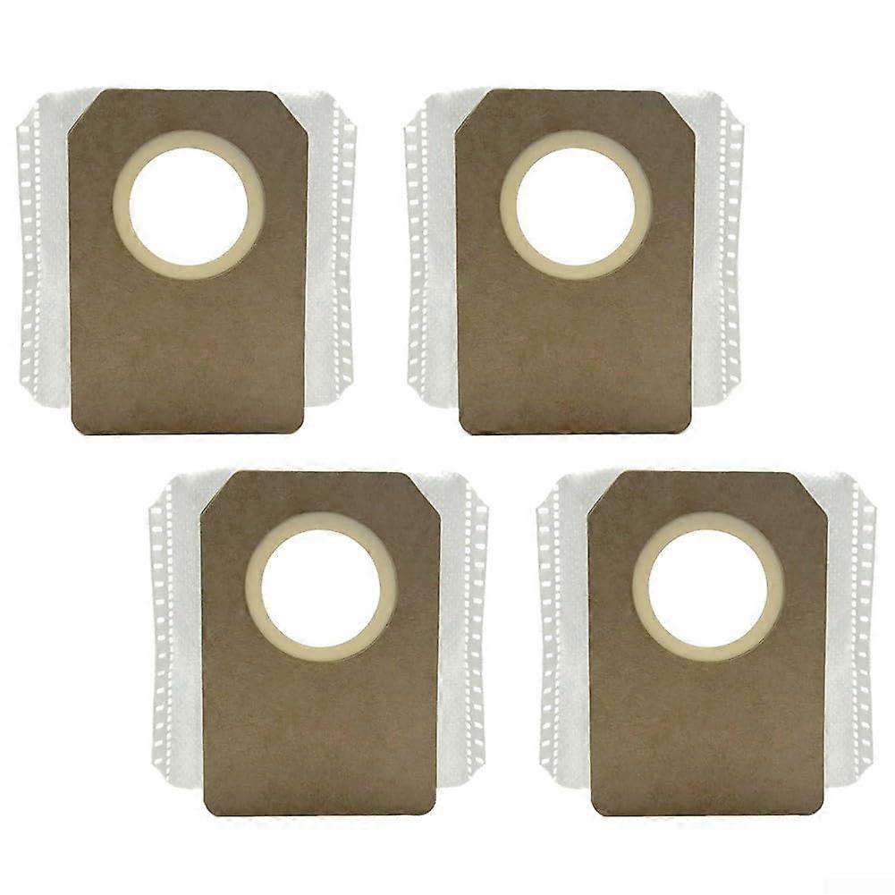 Robot Vacuum Dust Bags Compatible With V100 And K100 Models, 4Layer MeltBlown And NonWoven Filtration, 4Pack