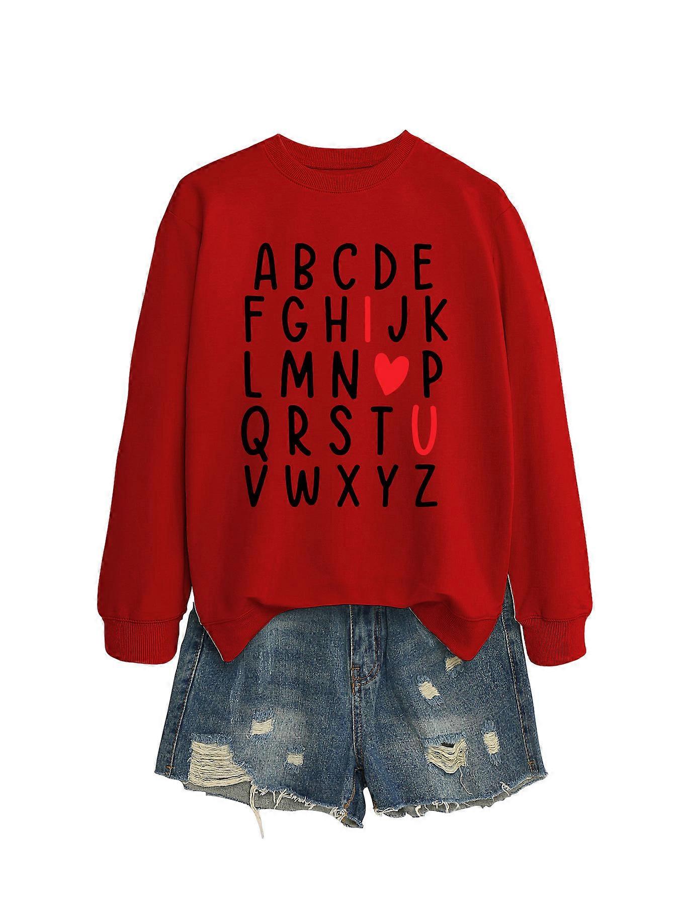Casual ABCDE women's sweatshirt