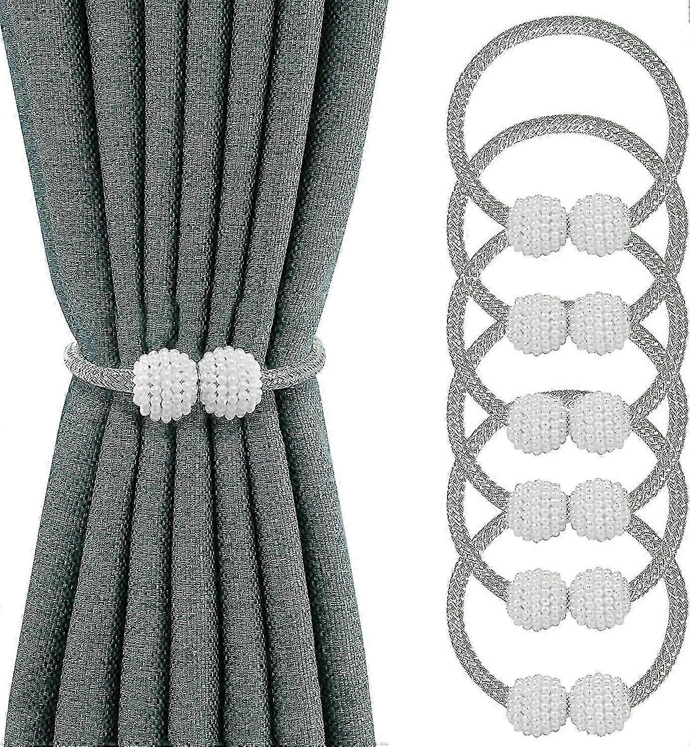 magnetic holdbacks for curtains 6pcs tie backs pearl