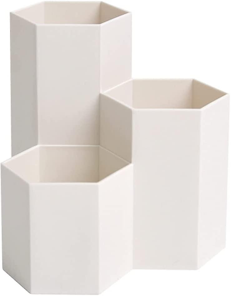 Hexagonal Pen Holder, Plastic Pencil Holder, Multifunction Hexagonal Pencil Holder, Office Supplies