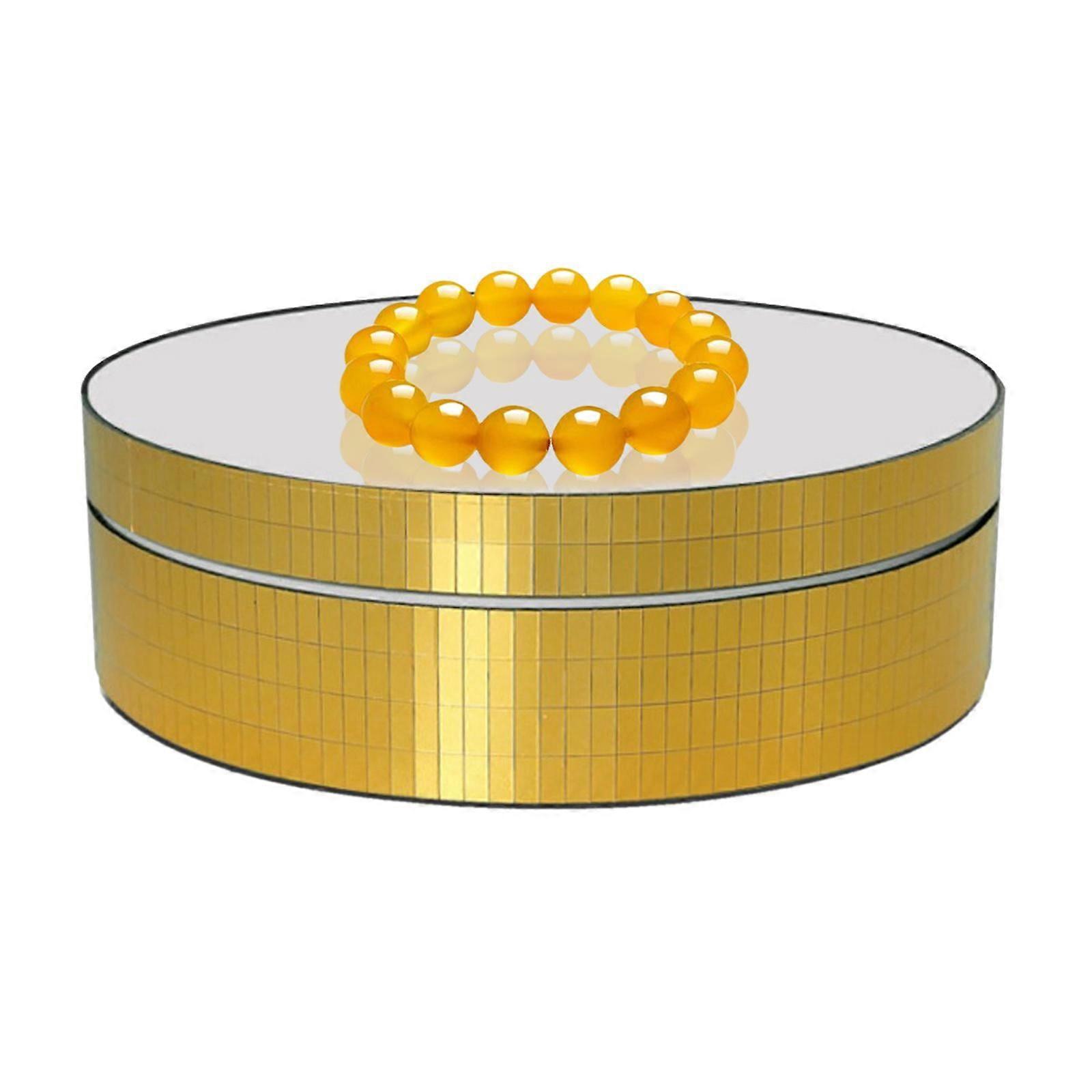 12cm Intelligent Electric Rotating Turntable Display - Golden
