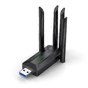 1200mbps Wifi Usb Adapter Dual Band 2.4g+5ghz Wi-fi Dongle 4 Antenna 802.11ac Usb3.0 High-speed Wireless Network Card Wifi Receiver Pc/lapto