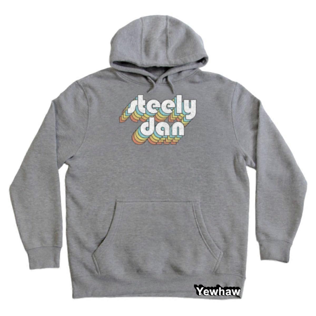 Steely Dan Retro Faded-style Typography Design Hoodie