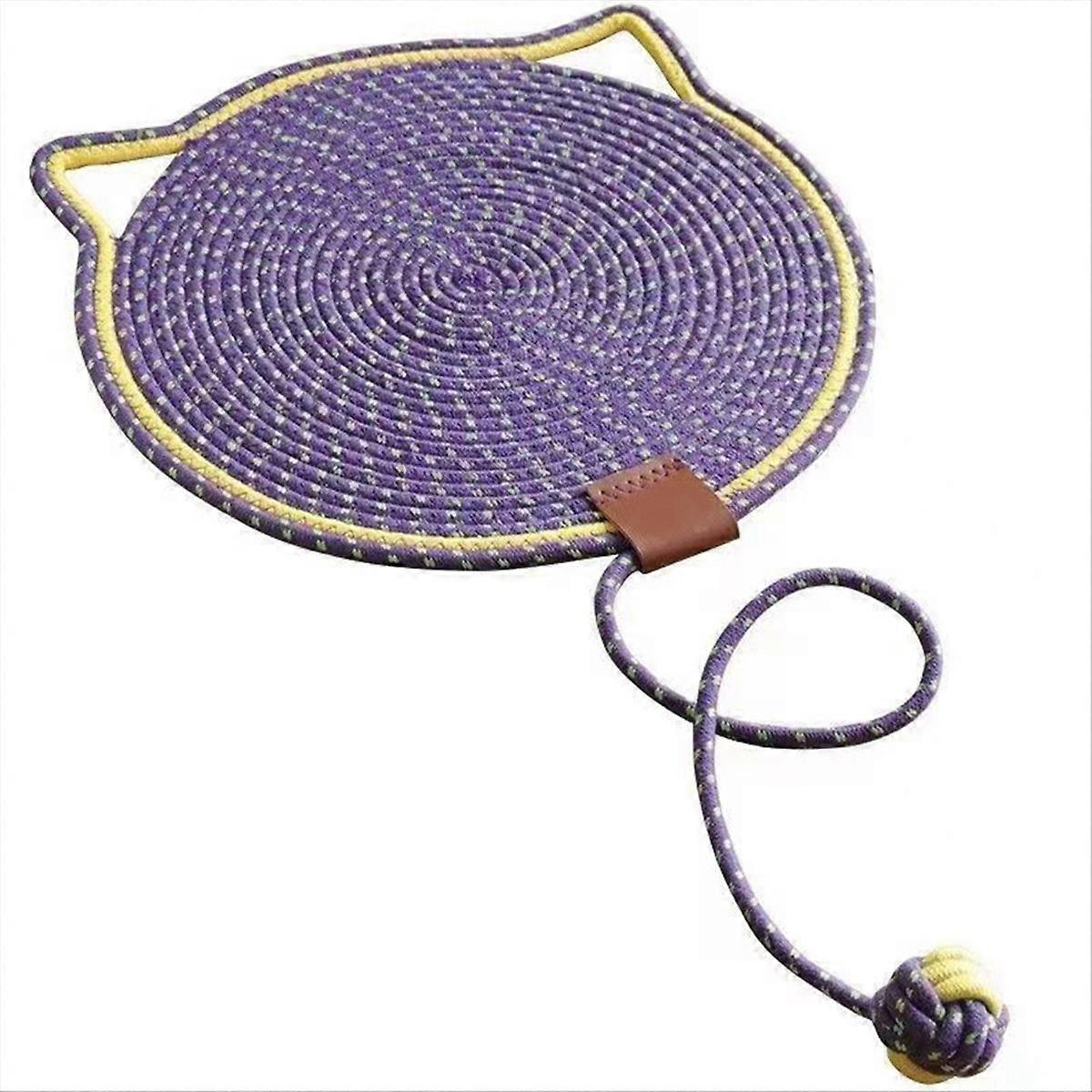 Cotton Rope Cat Scratcher Board Cat Scratching Post Mat Bed Mat,F