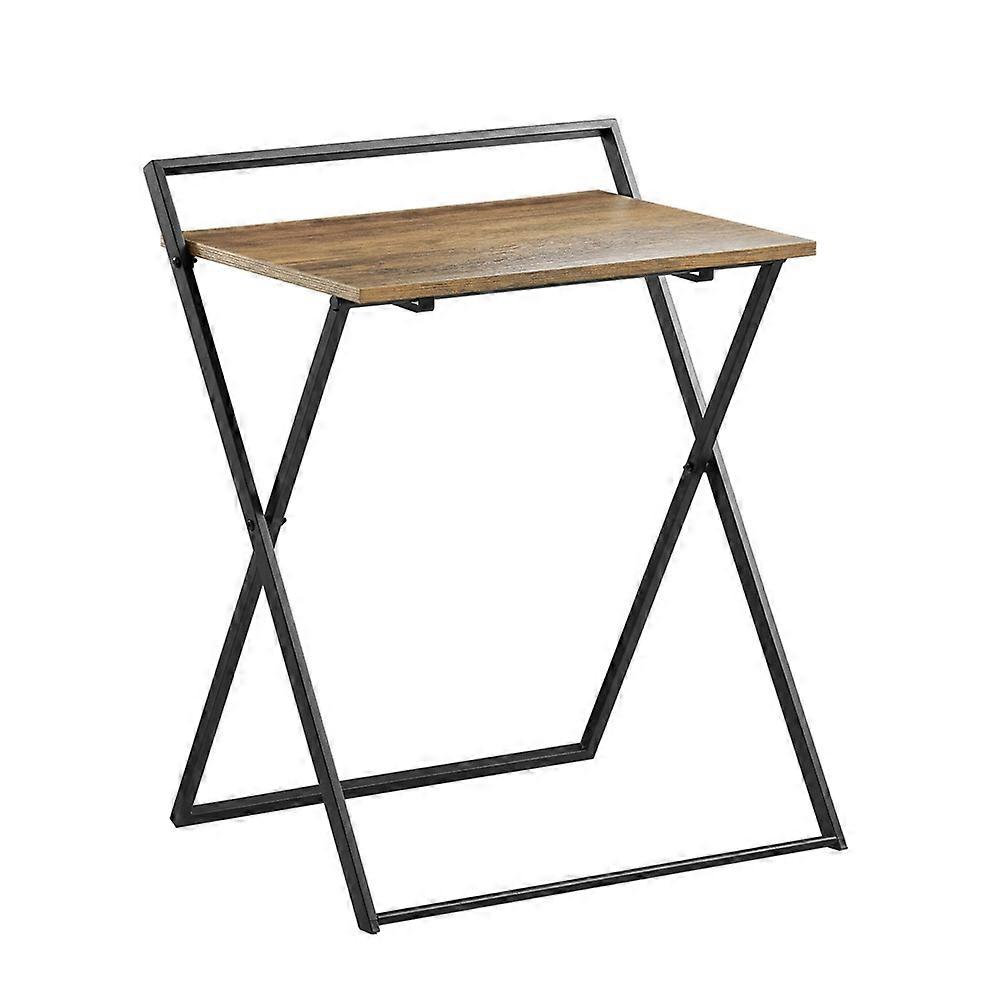 Foldable Desk Computer Workstation Writing Desk, Folding Table Side Table with Wooden Effect,SoBuy FWT88-F