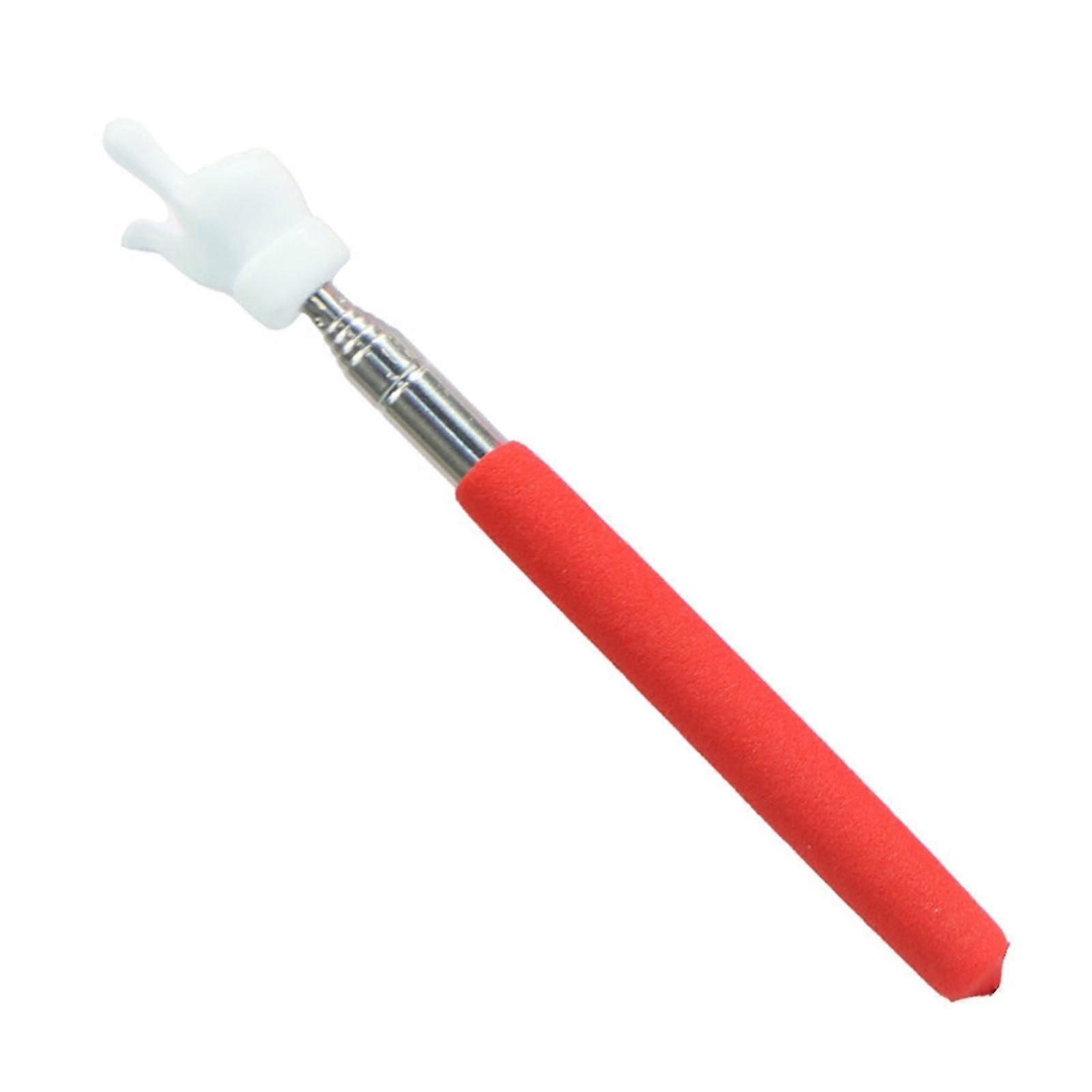 Teacher Pointer with Finger Telescopic Pointer Stick Whiteboard Pointer for Presentations Teaching Lecture yellow