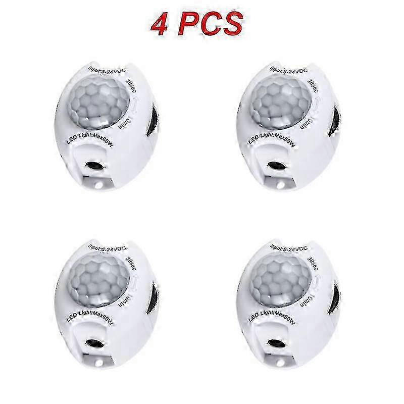Modified Title: Auto Pir Motion Sensor, 2-5pcs DC 5V/12V Light Switch Movement Detector with Activated Timer for LED Control