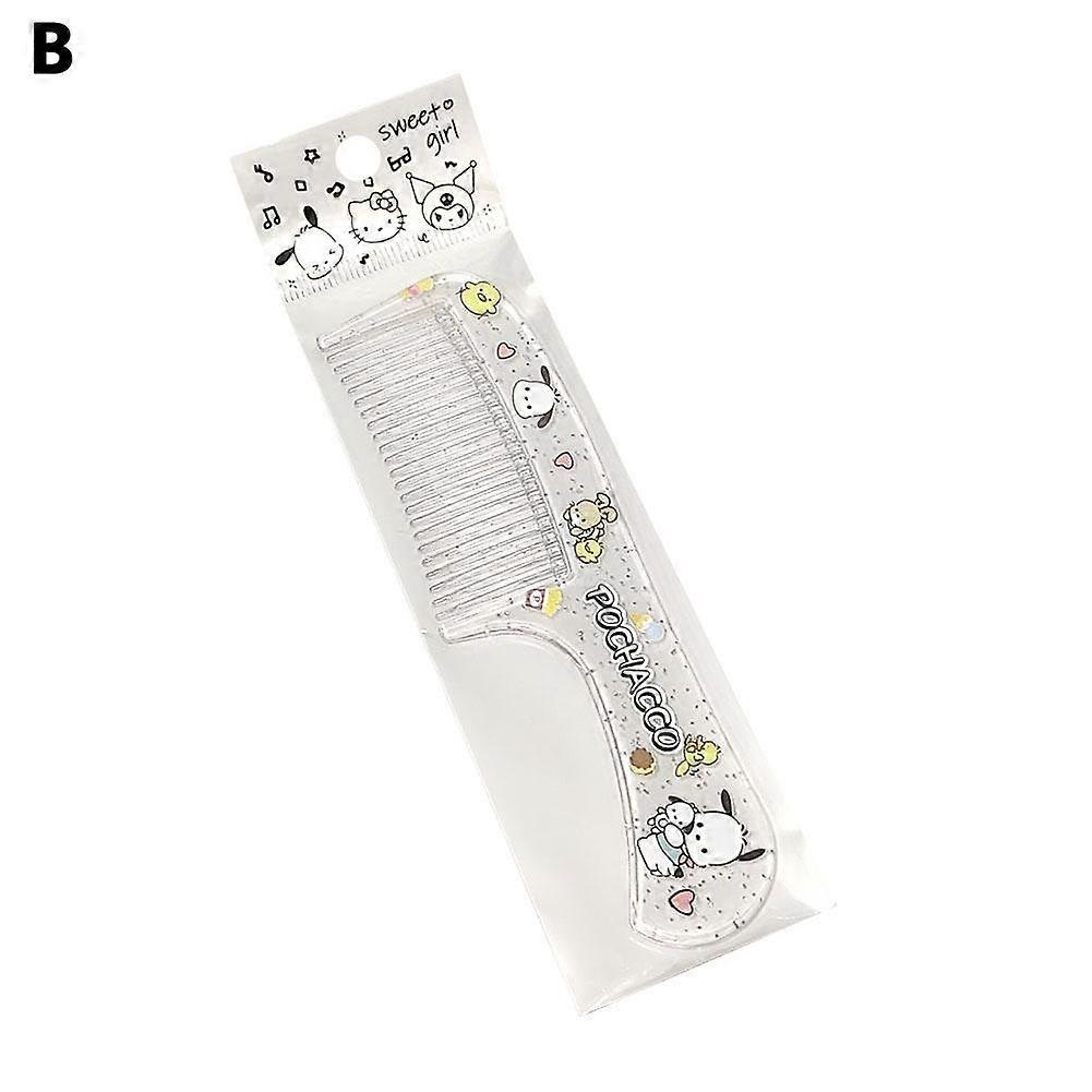 Cute Cartoon Hair Comb Set with Scalp Massager Portable Gentle Detangling Styling Tool