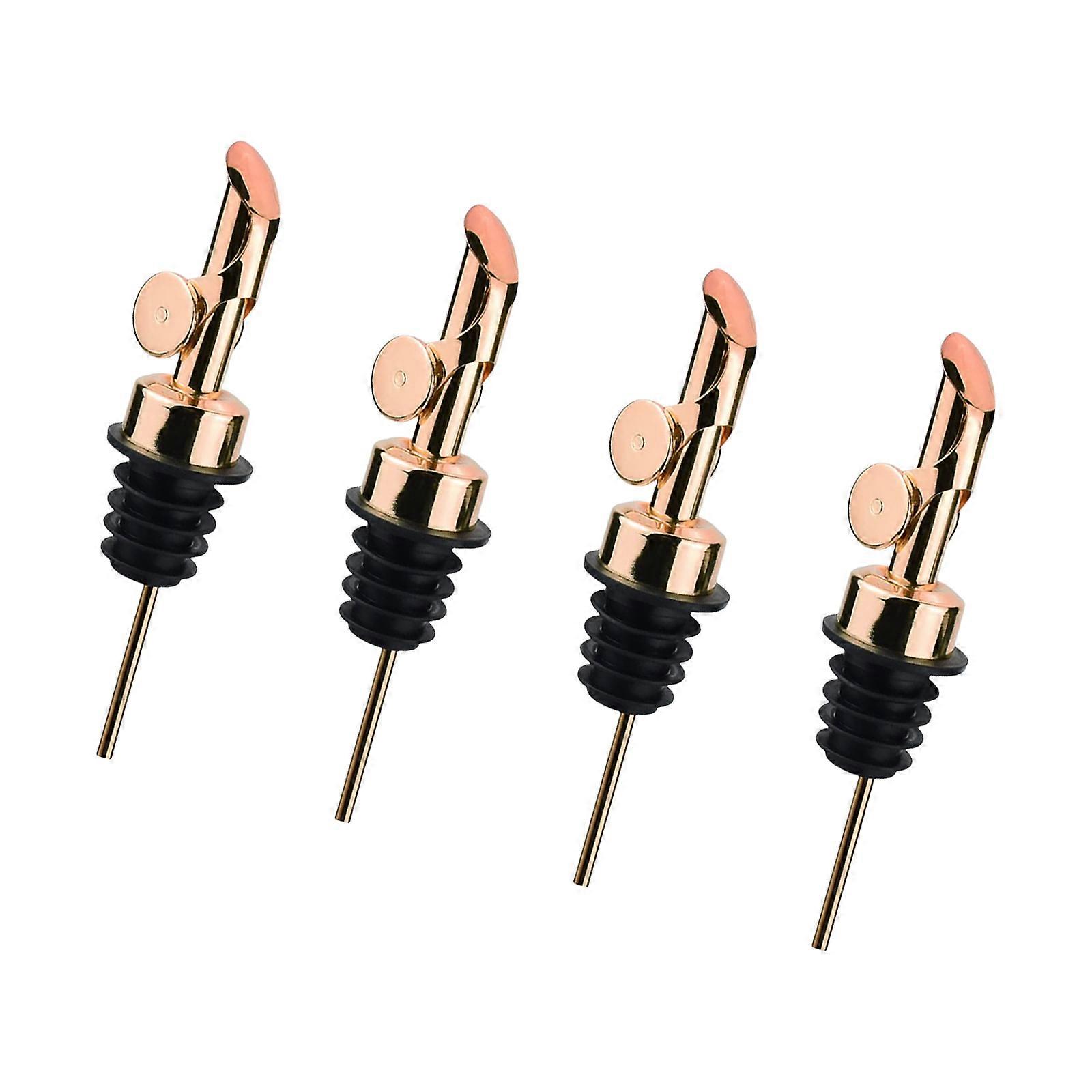 Sensors Wine Pouring Device Nonrust Steel Body Leak Prevention System Universal Bottles Compatibility Modern Barwares  Rose Gold
