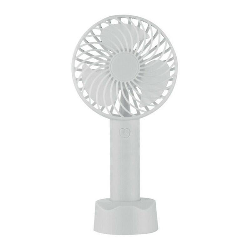 Desk Pedestal Fans White Mini Fan Portable Small Handheld Fans Usb Rechargeable Table Air Cooler