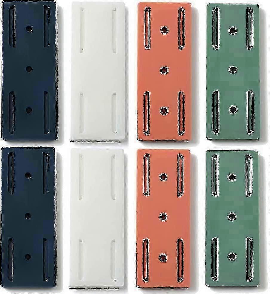 4pc Adhesive Punch-free Socket Holder,holder Is Free Of Marks And Holes