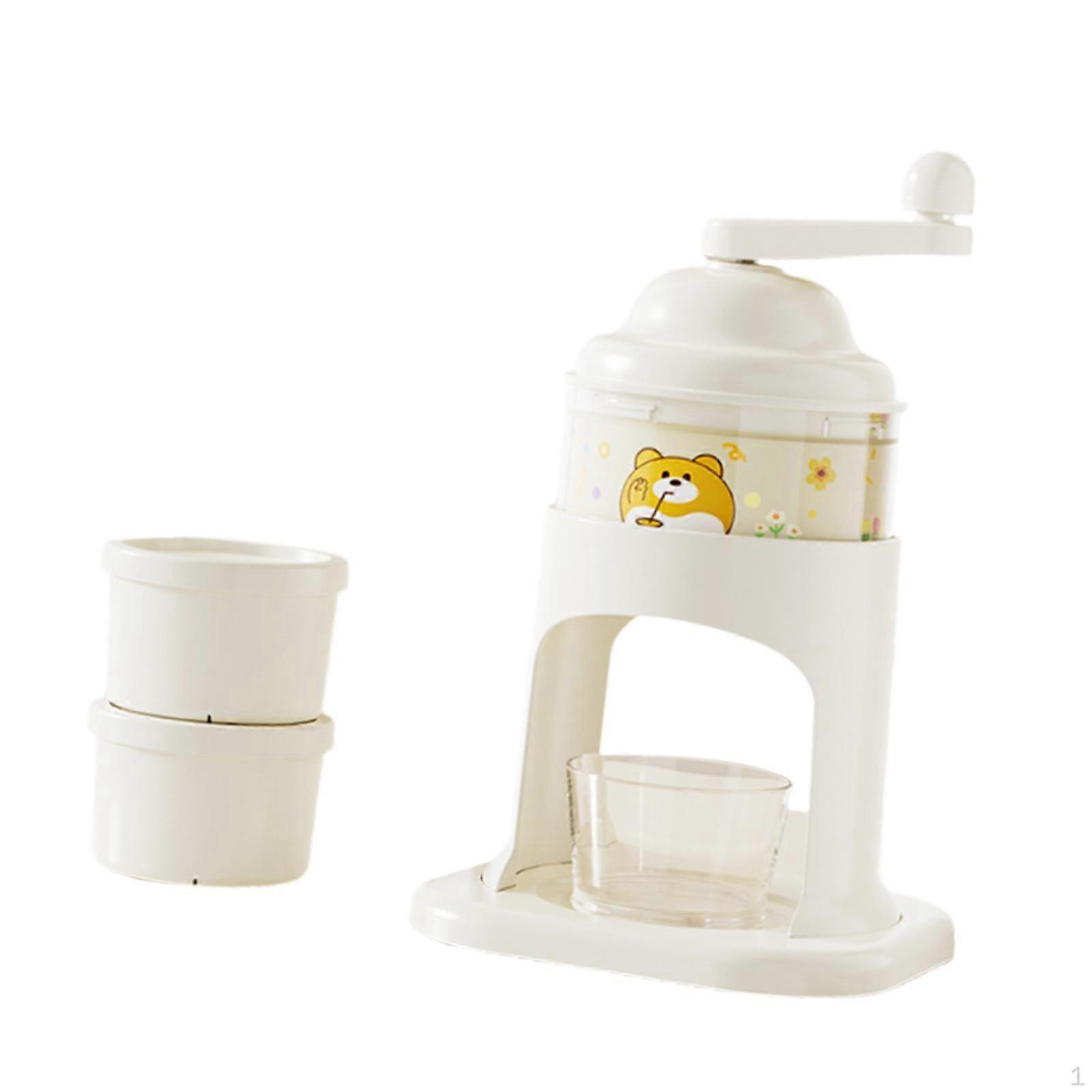 Manual Rotary Ice Crusher Slushy Maker,Portable,DIY Fun,Snow Cone Machine Hand Shaved