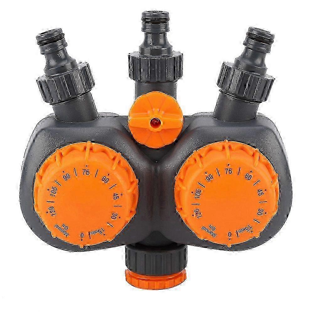 Garden Water Controller Switch G3/4'' with Double Head Irrigation Mechanical Timer Value