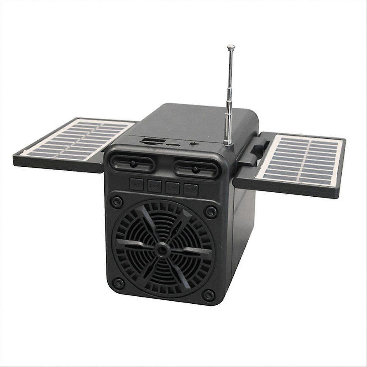 Solar Emergency Charging FM Radio Multifunctional Bluetooth Speaker TF Card U Disk Playback with 18650 Battery