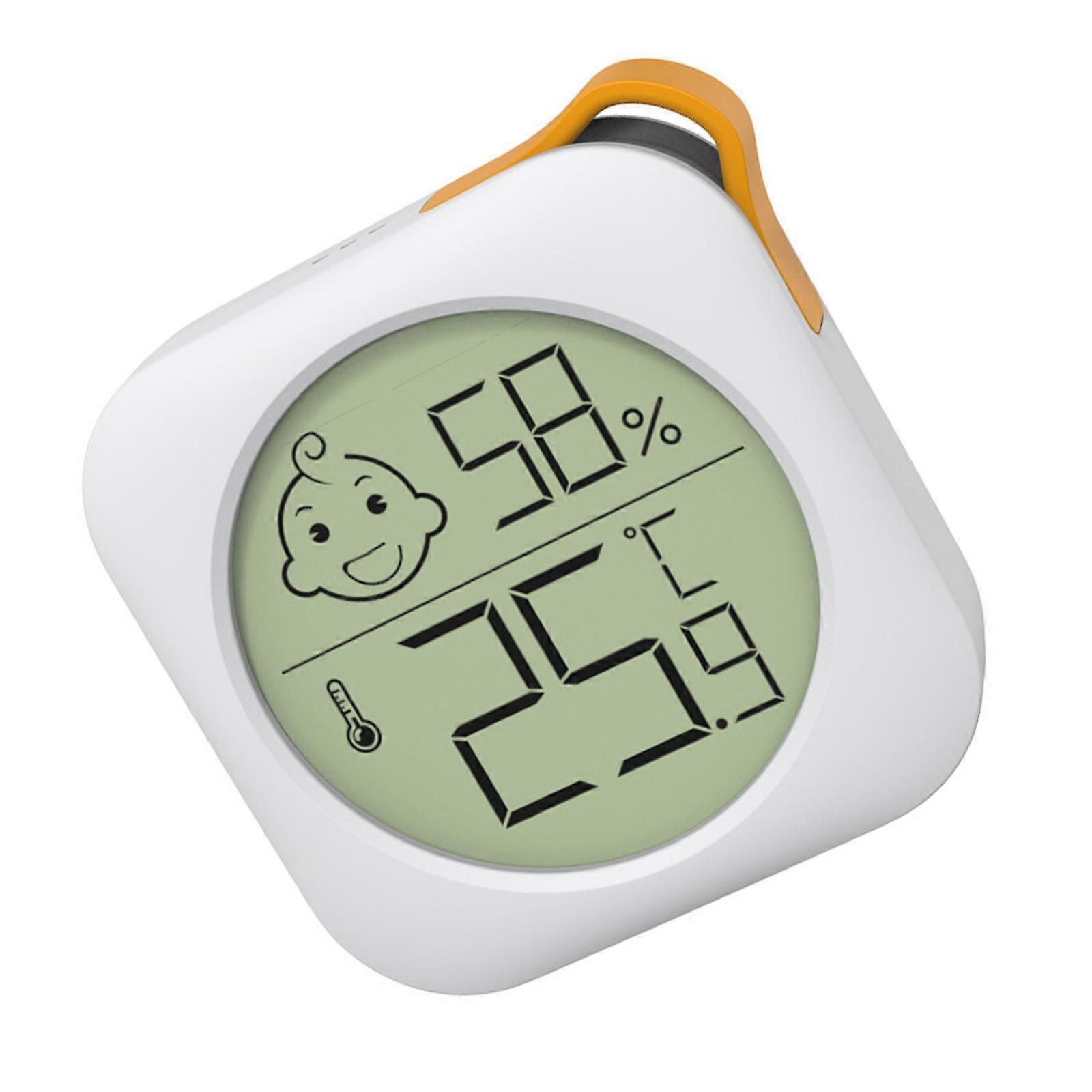 Mini Digital Hygrometer Indoor With Large Display For Home Office Accurate Humidity Temperature Monitoring Easy Installation  White