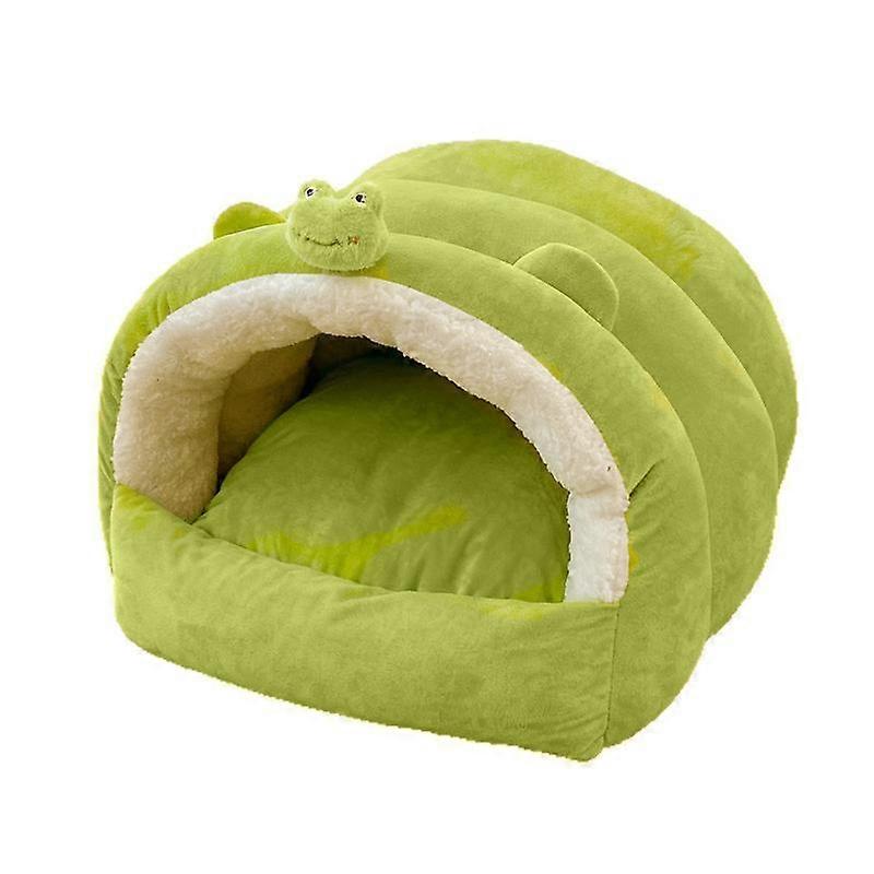 Thickened Warm Semi-Enclosed Cat Bed for Winter