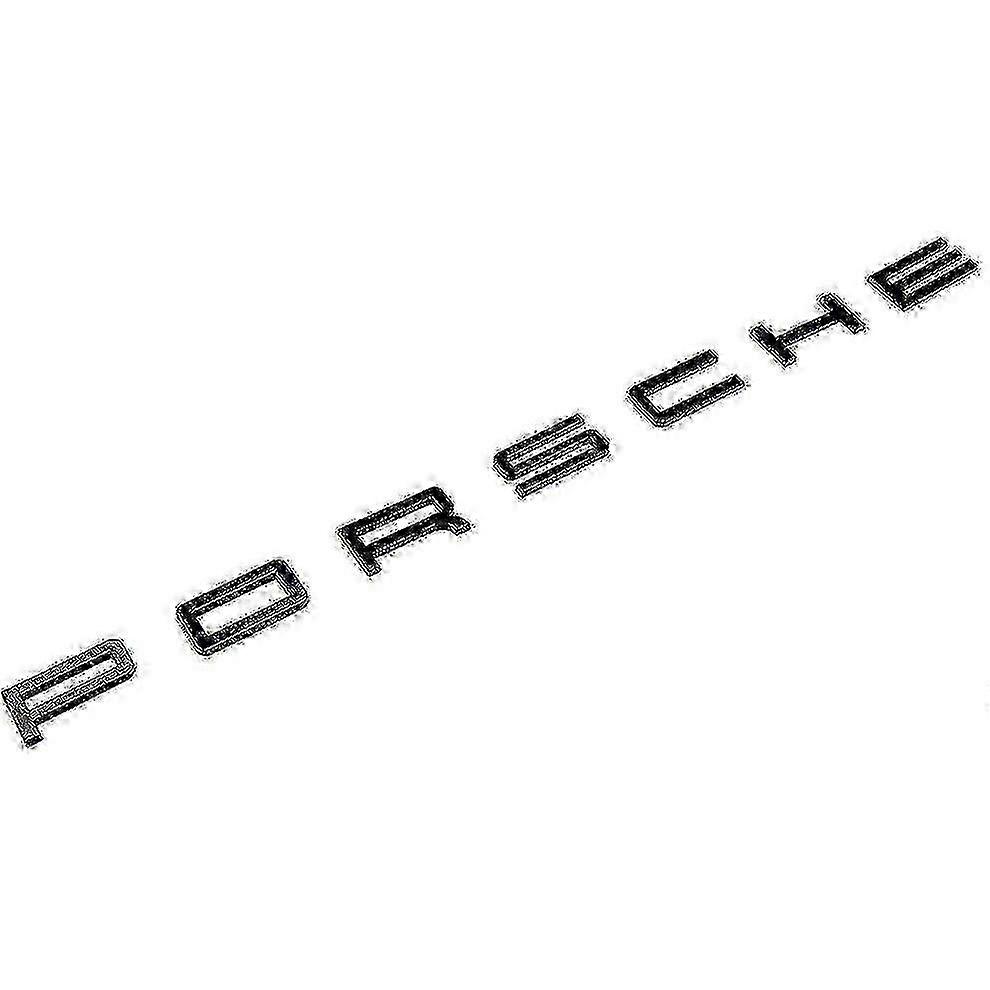 Gloss Black Lettering Rear Boot Badge Emblem For 911 Carrera Cayenne Turbo Gt3 Boris