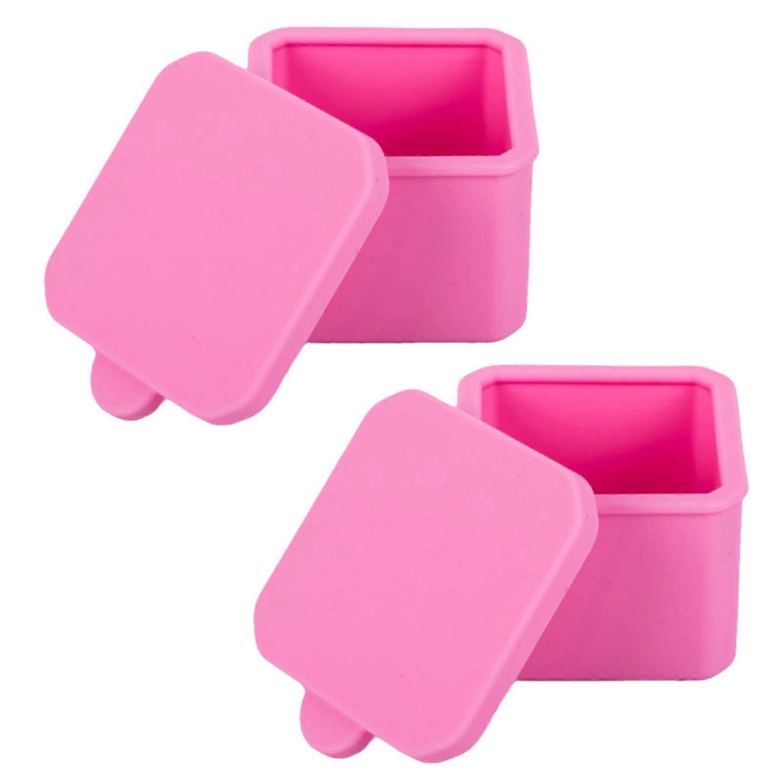 2Pcs Reusable Salad Dressing Containers - Leak-Proof with Sealed Lids, Eco-Friendly Portable Silicone Food Containers for On-the-Go Meals