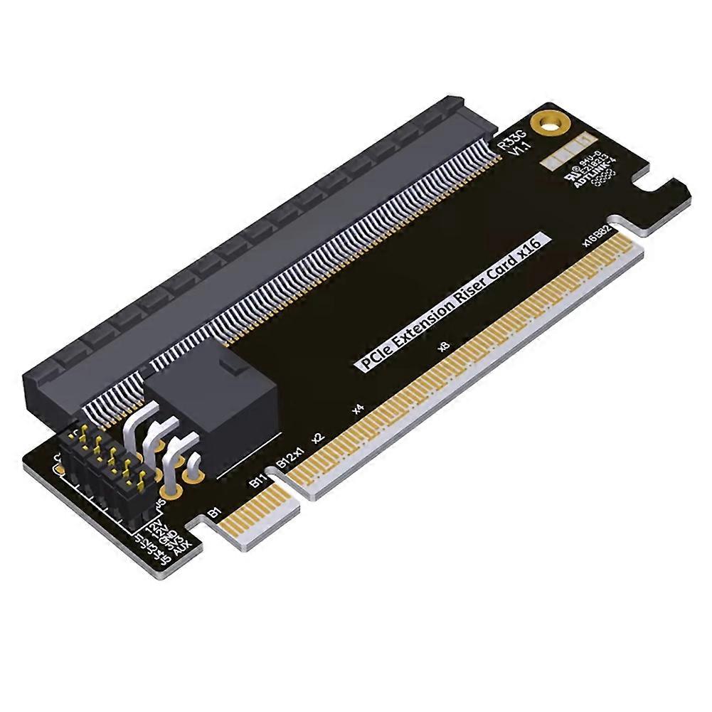 High Speed PCI Express 5.0 16X Riser Extended Card PCI-E to PCIe 16X Slot Connectors PCIE X16 Converter for 1U 2U Server