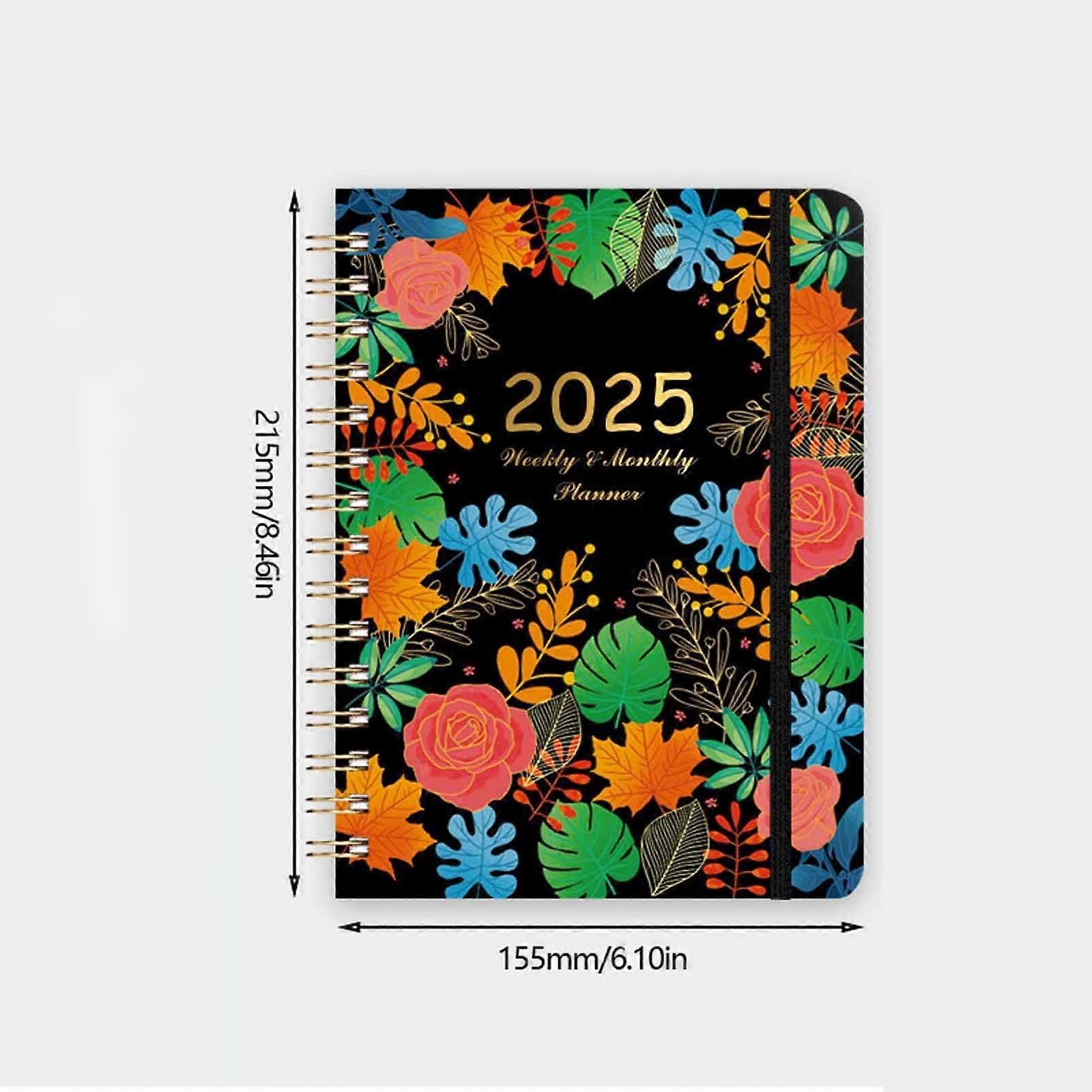 2025 Daily Planner Notebook 2025 Schedule Plan A5 Coil Weekly Journal English Notebook Notebook