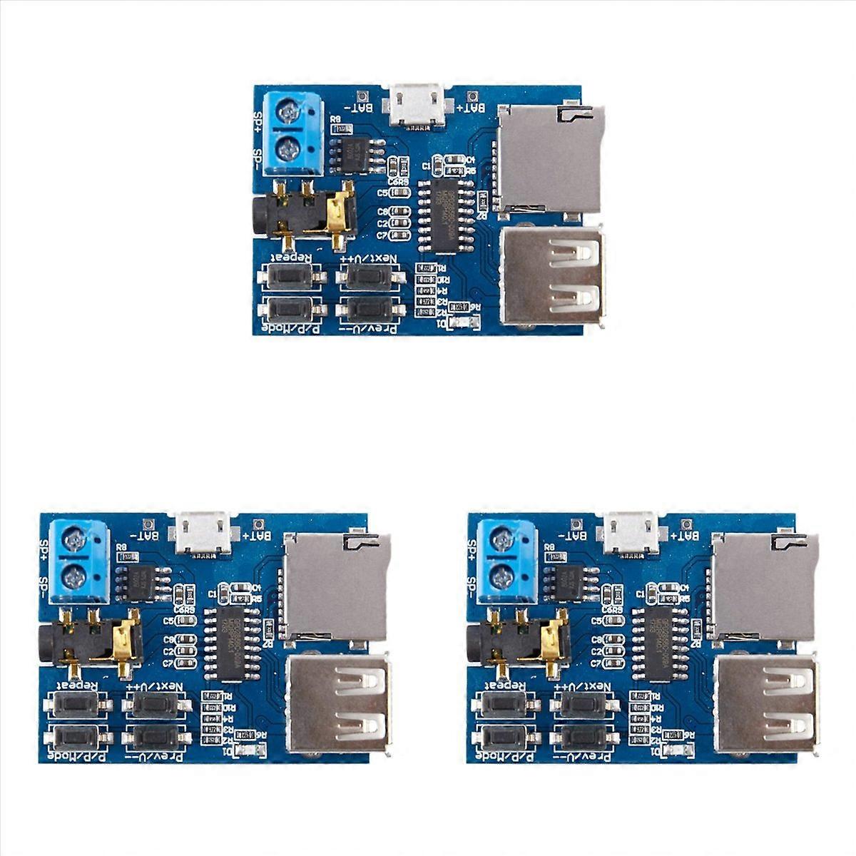 3X Mp3 Lossless Decoder Board Comes with Amplifier Mp3 Decoder TF Card U Disk Decoder Player