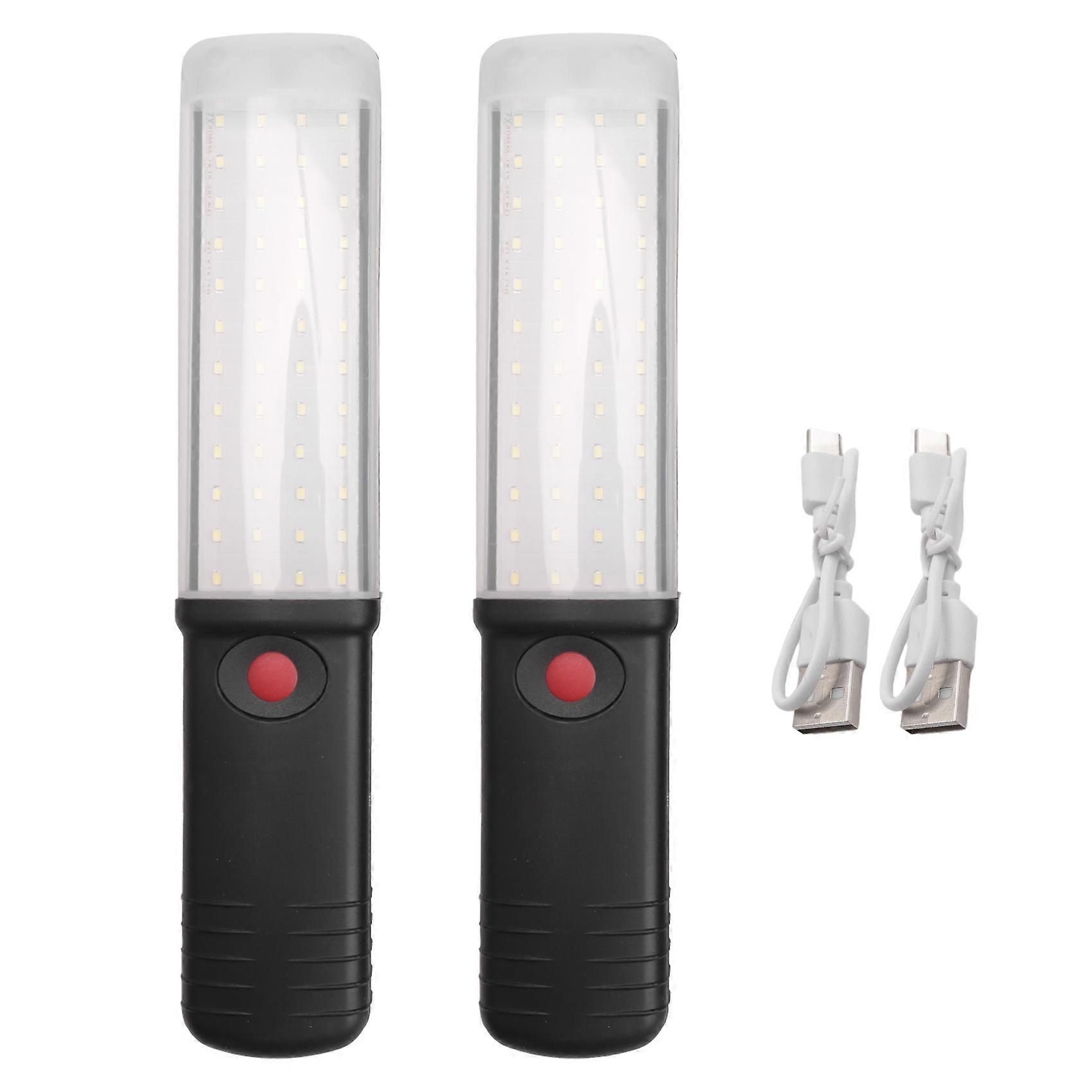 Powerful LED Work Light with Magnet Lighting USB Rechargeable Light COB Emergency Flashlight Car Garage Handheld Lamp