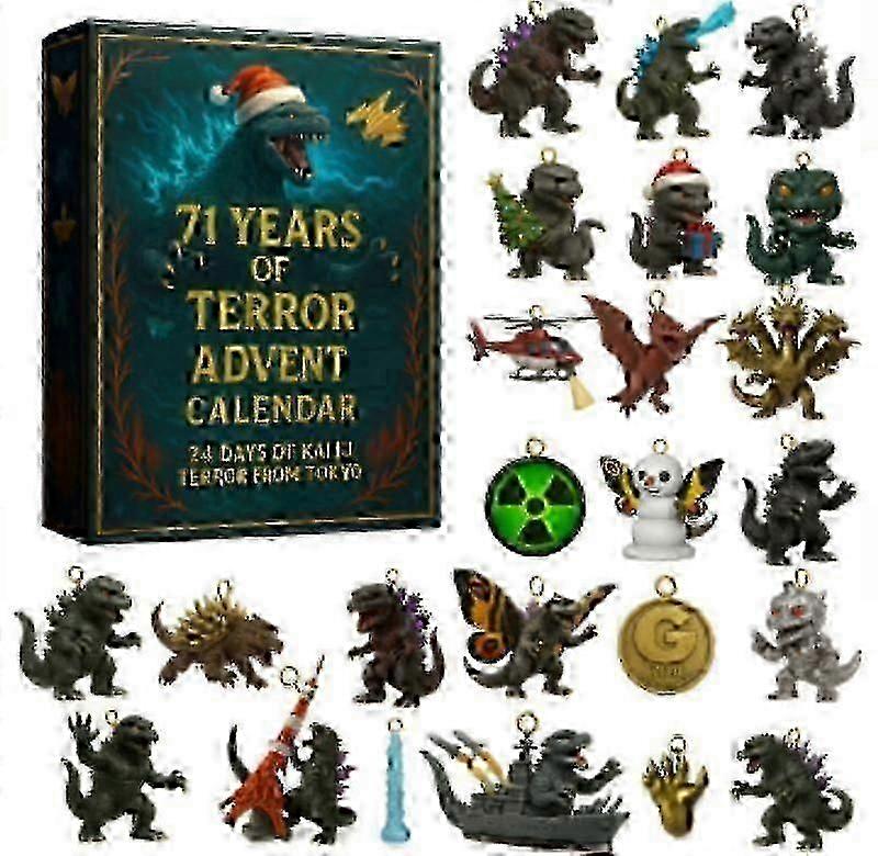 Godzilla Advent Calendar Blind Box Christmas Tree Decoration