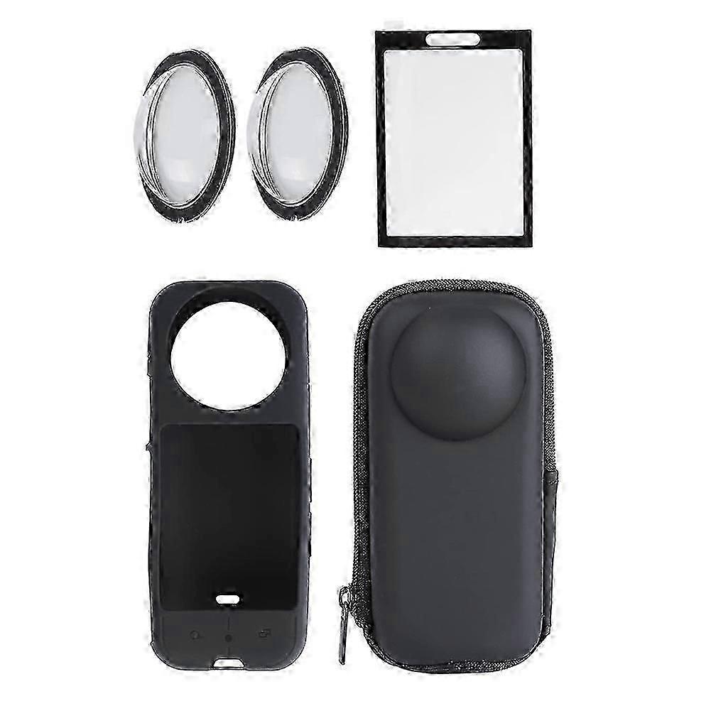 For Insta360 X3 Camera Protective Accessories Kit, Lens Guardsilicone Protective Coverscreen Prote