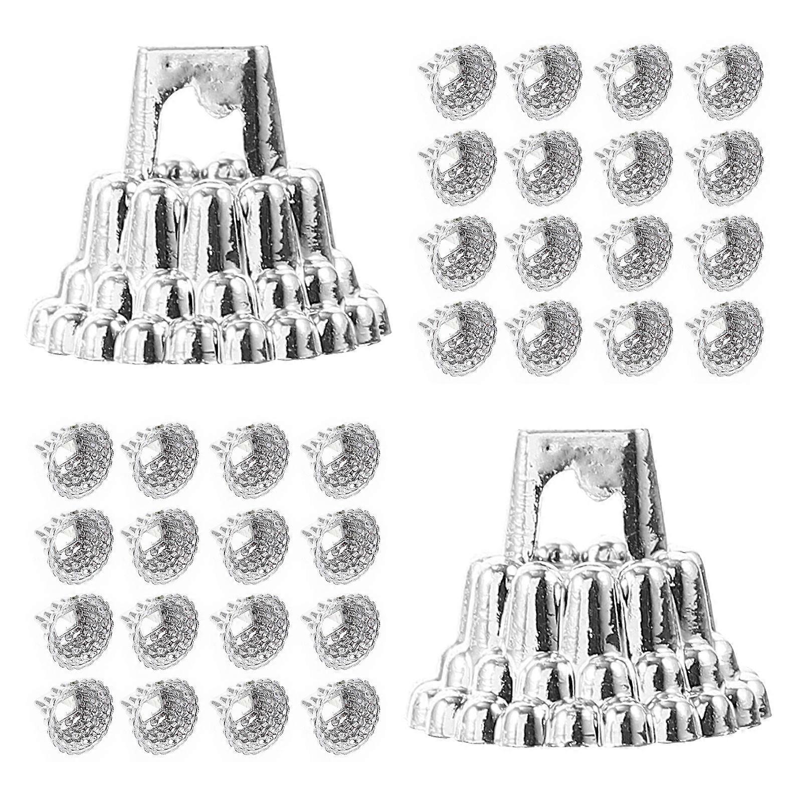 300Pcs Christmas Ornament Caps Plastic Replacement Tops for DIY Use