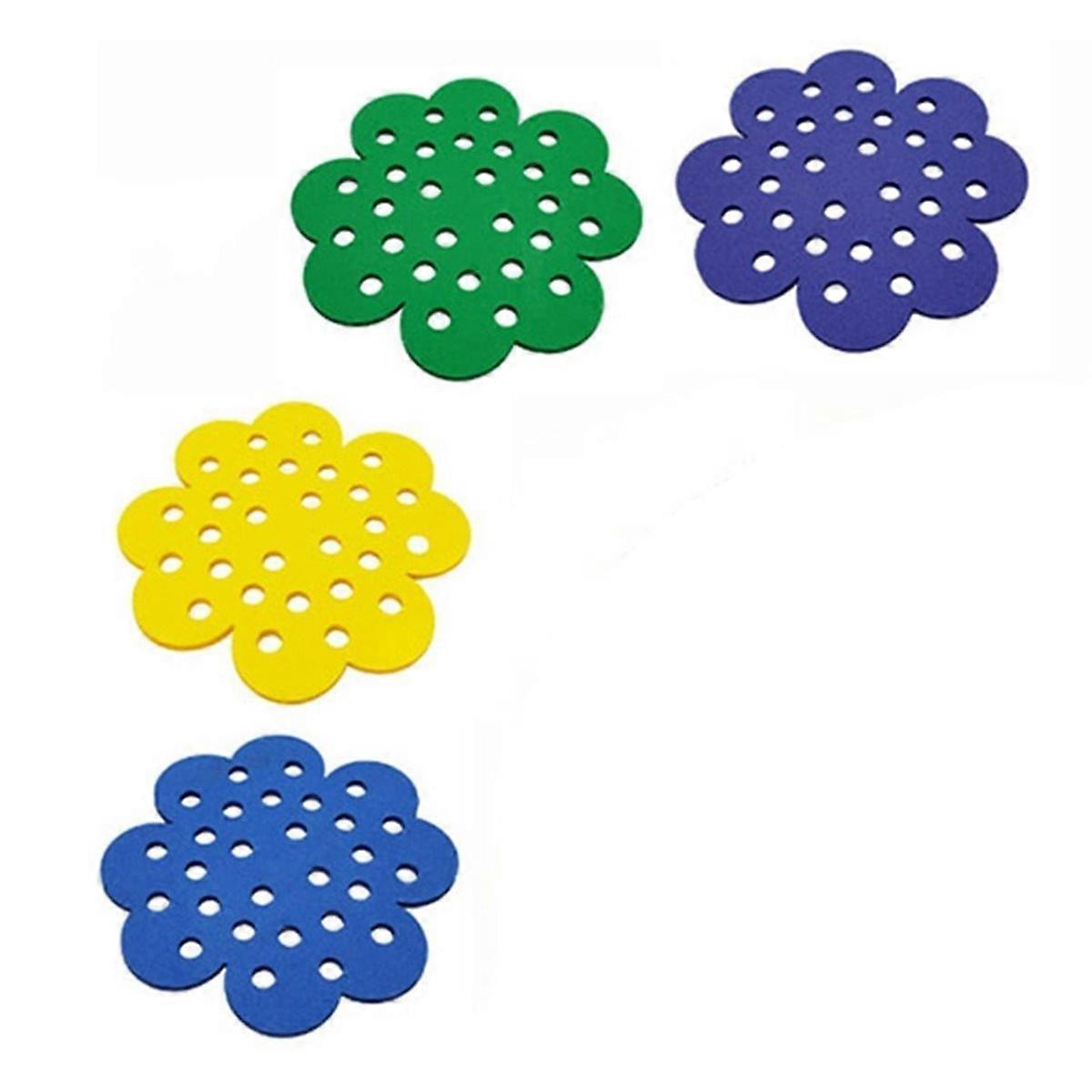 4Pcs Flower Shape Floating Bee Waterer PVC Bee Watering Station