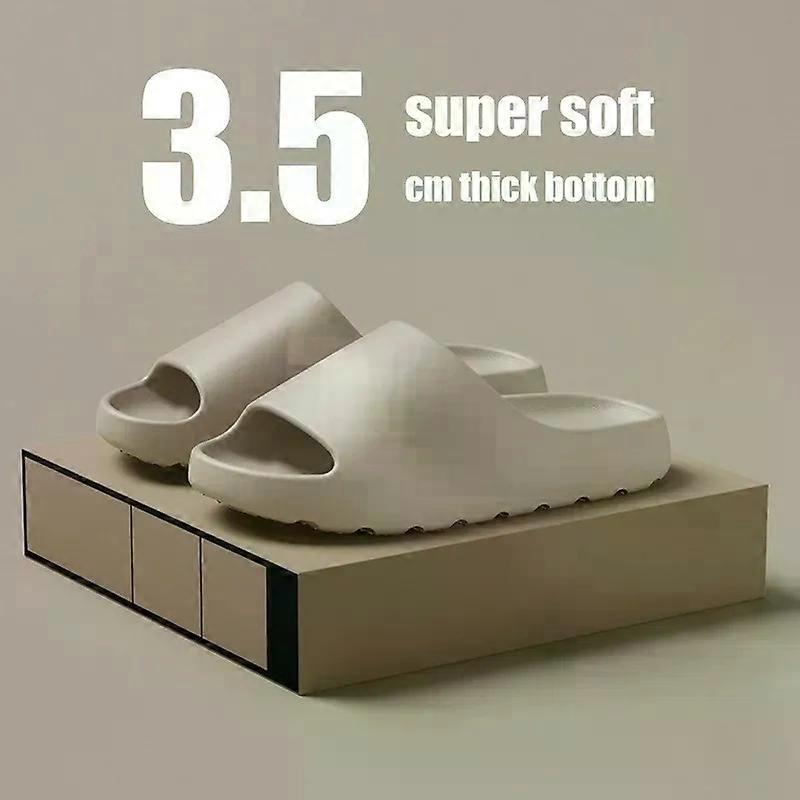 Men's Slippers EVA Soft Thick Soled Summer Fashion Slippers & Women's Yeezys Slides Beach Sandals